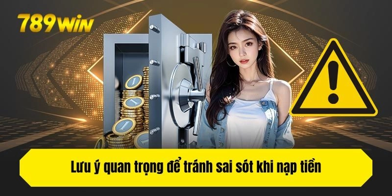 Lưu ý quan trọng để tránh sai sót khi nạp tiền